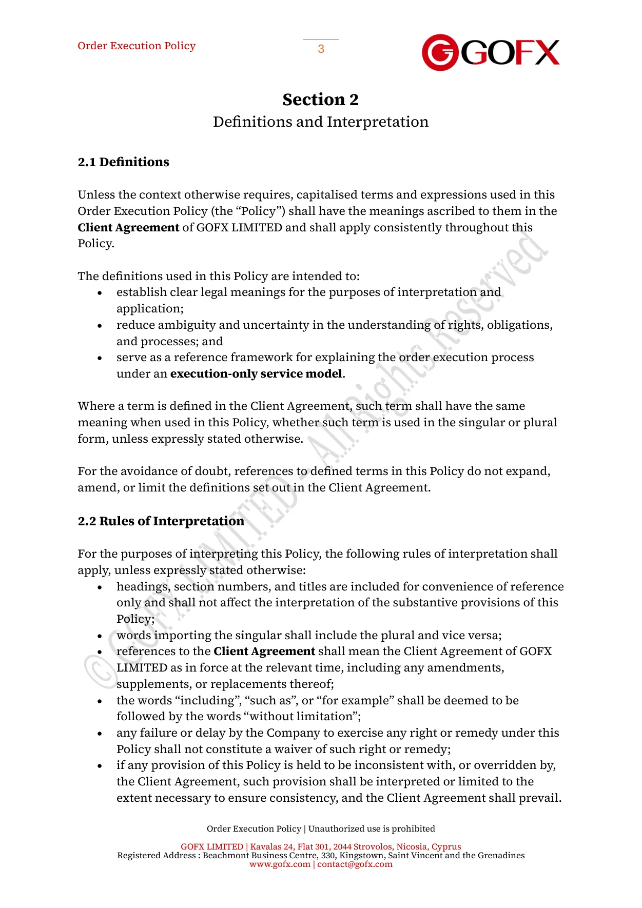 GOFX Order Execution Policy page 8