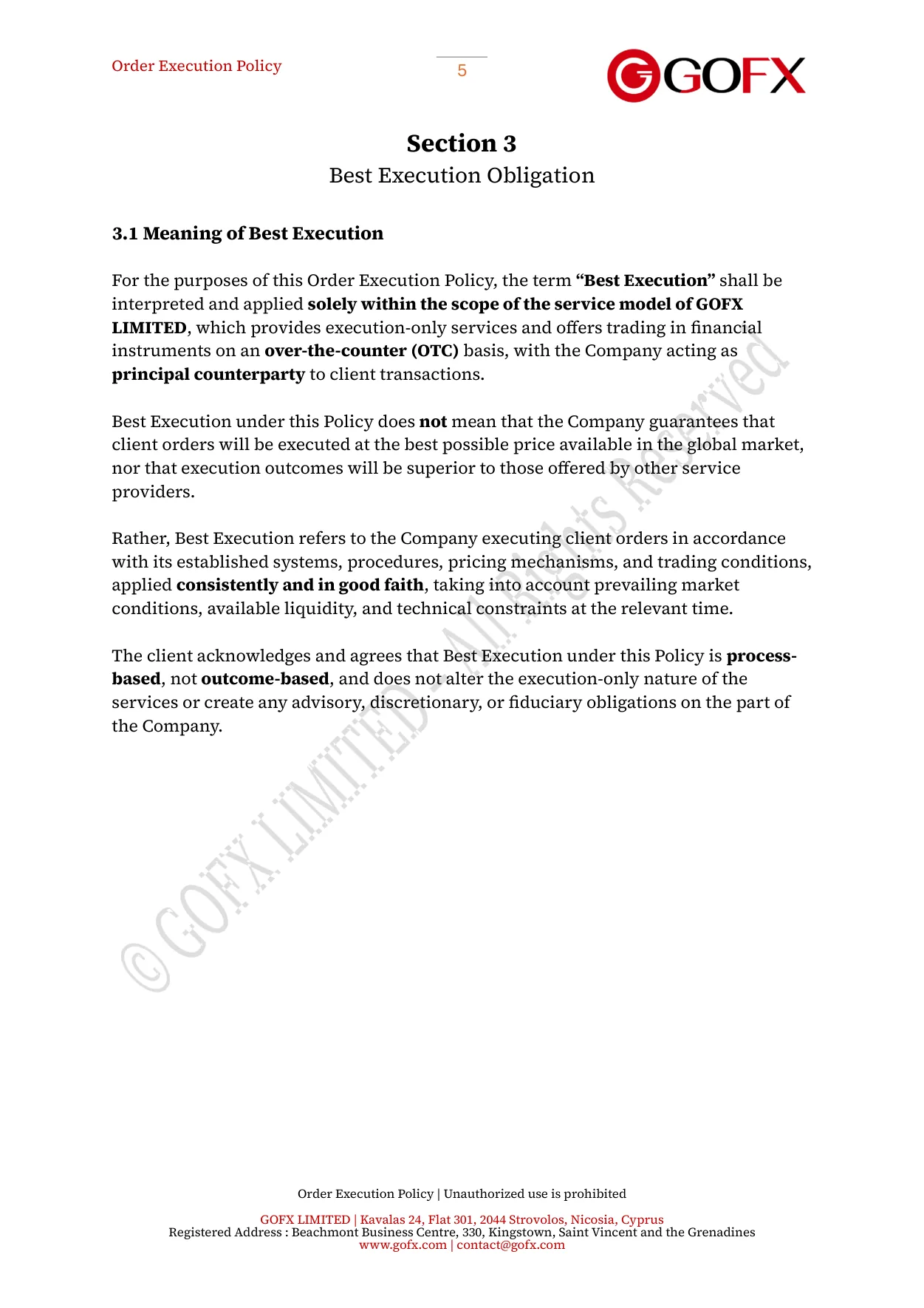 GOFX Order Execution Policy page 10