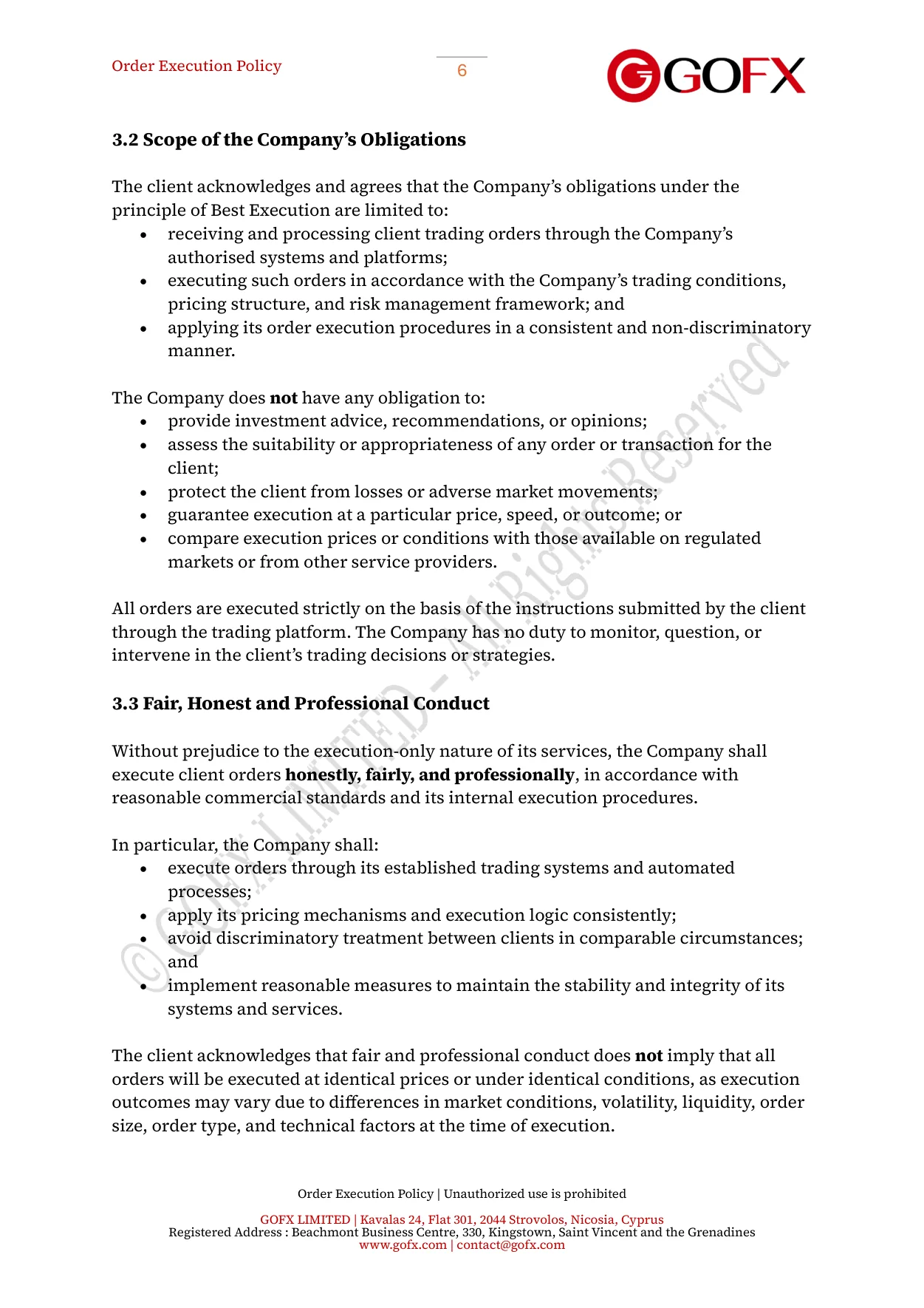 GOFX Order Execution Policy page 11