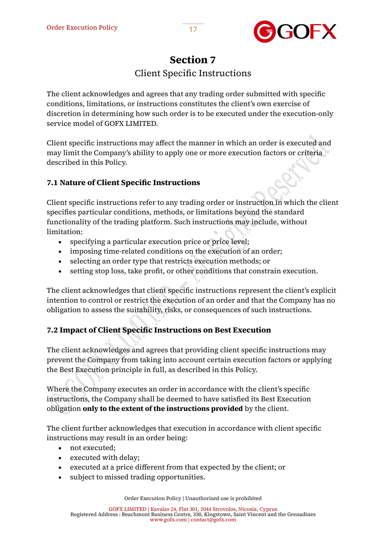 GOFX Order Execution Policy page 22