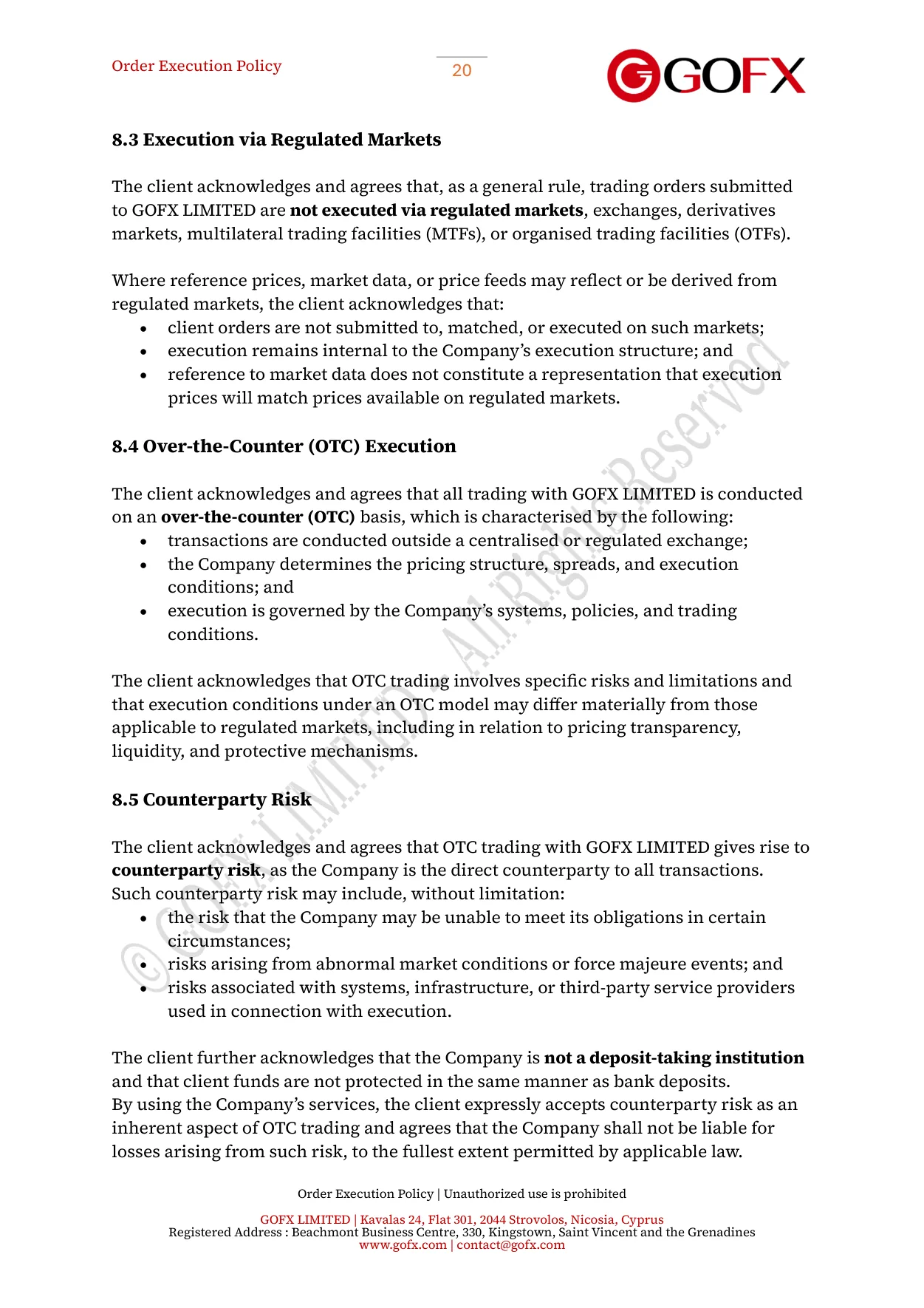 GOFX Order Execution Policy page 25