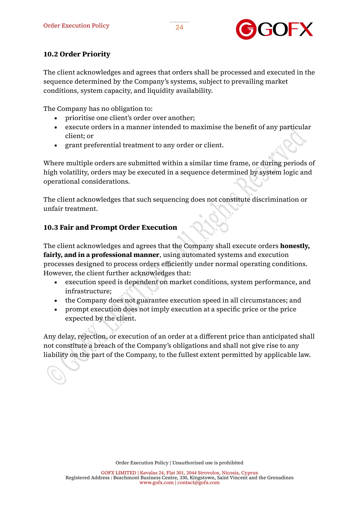 GOFX Order Execution Policy page 29