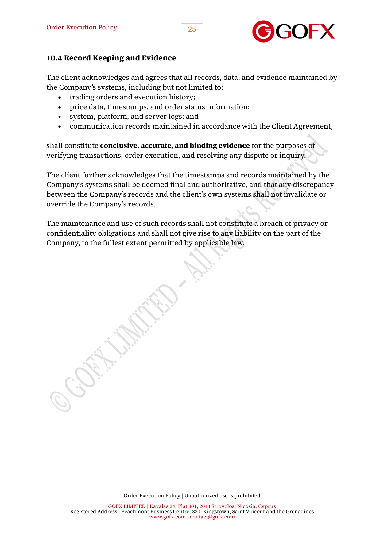 GOFX Order Execution Policy page 30