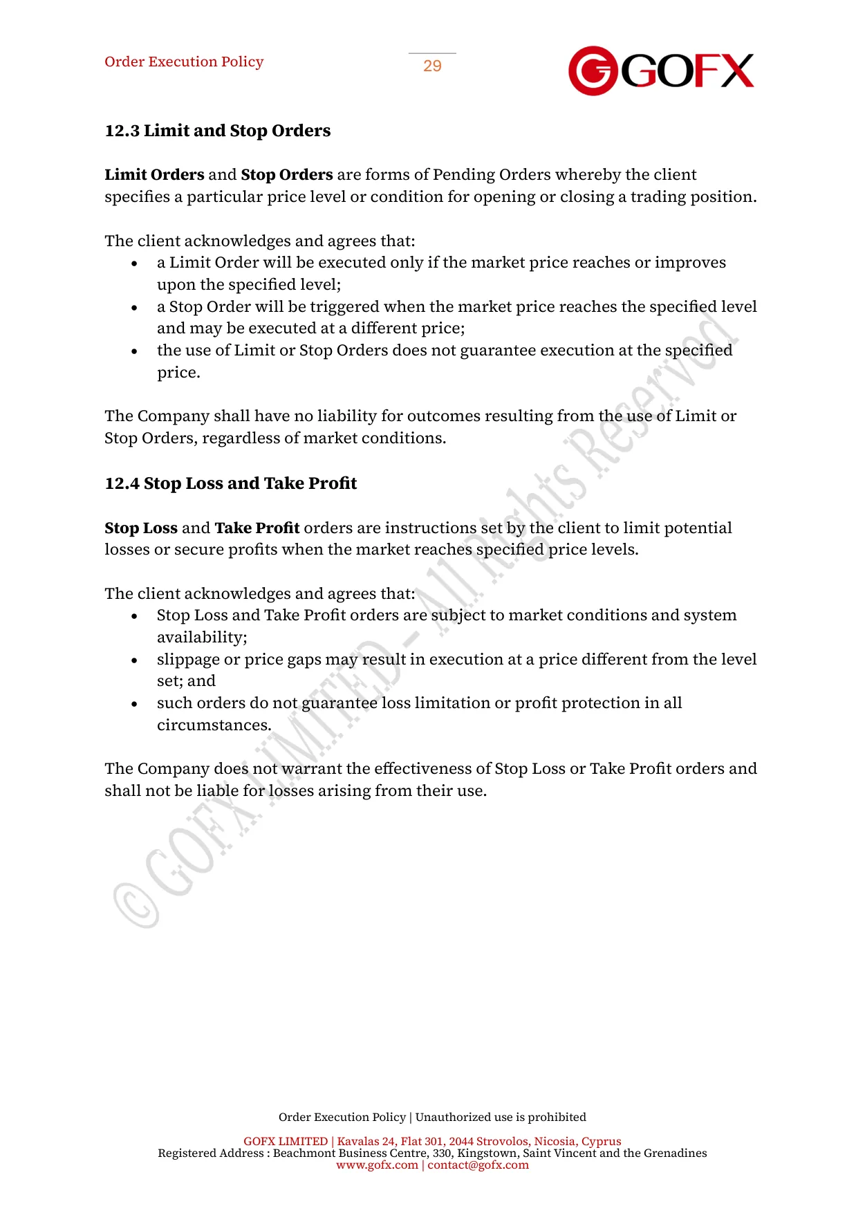 GOFX Order Execution Policy page 34