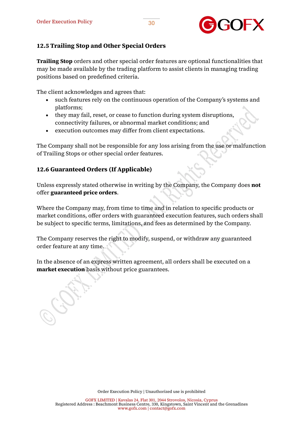 GOFX Order Execution Policy page 35