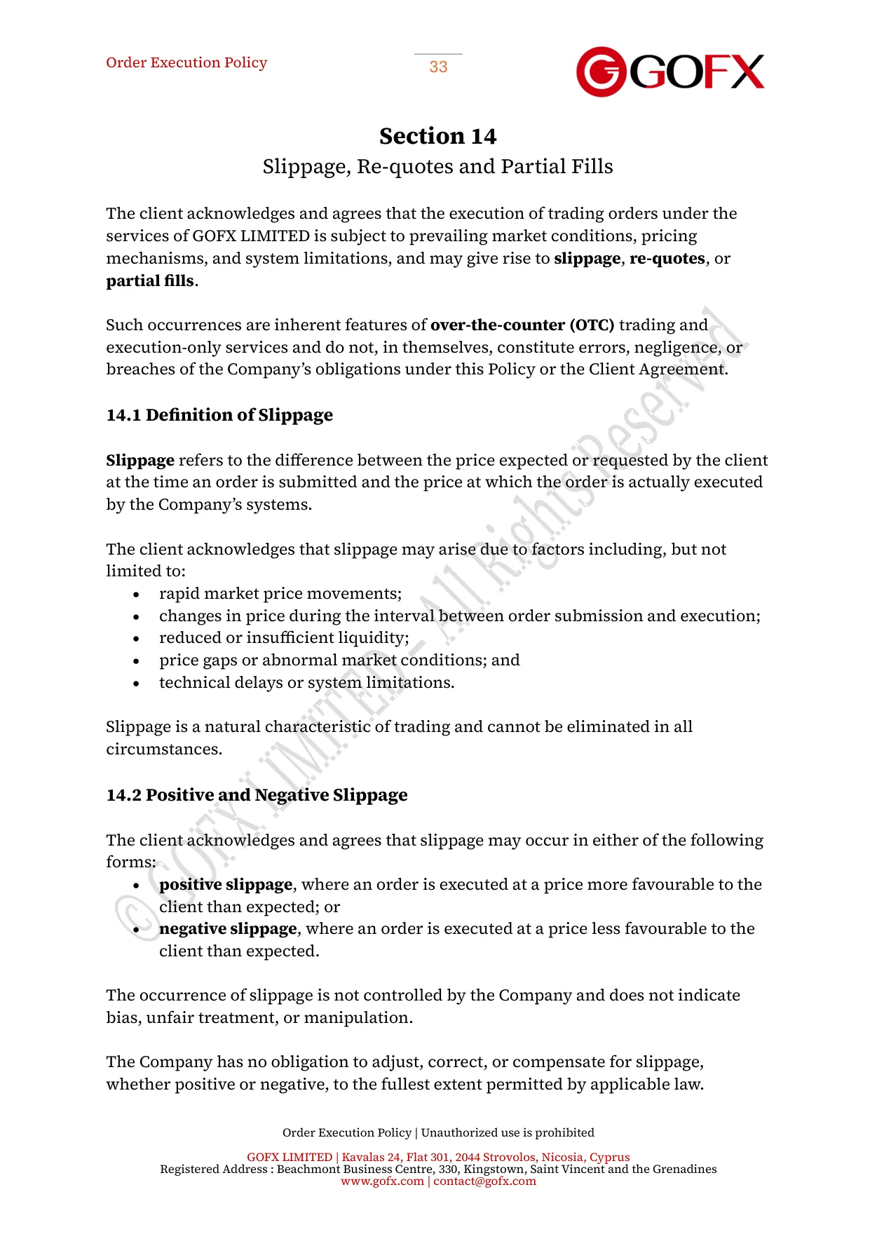 GOFX Order Execution Policy page 38