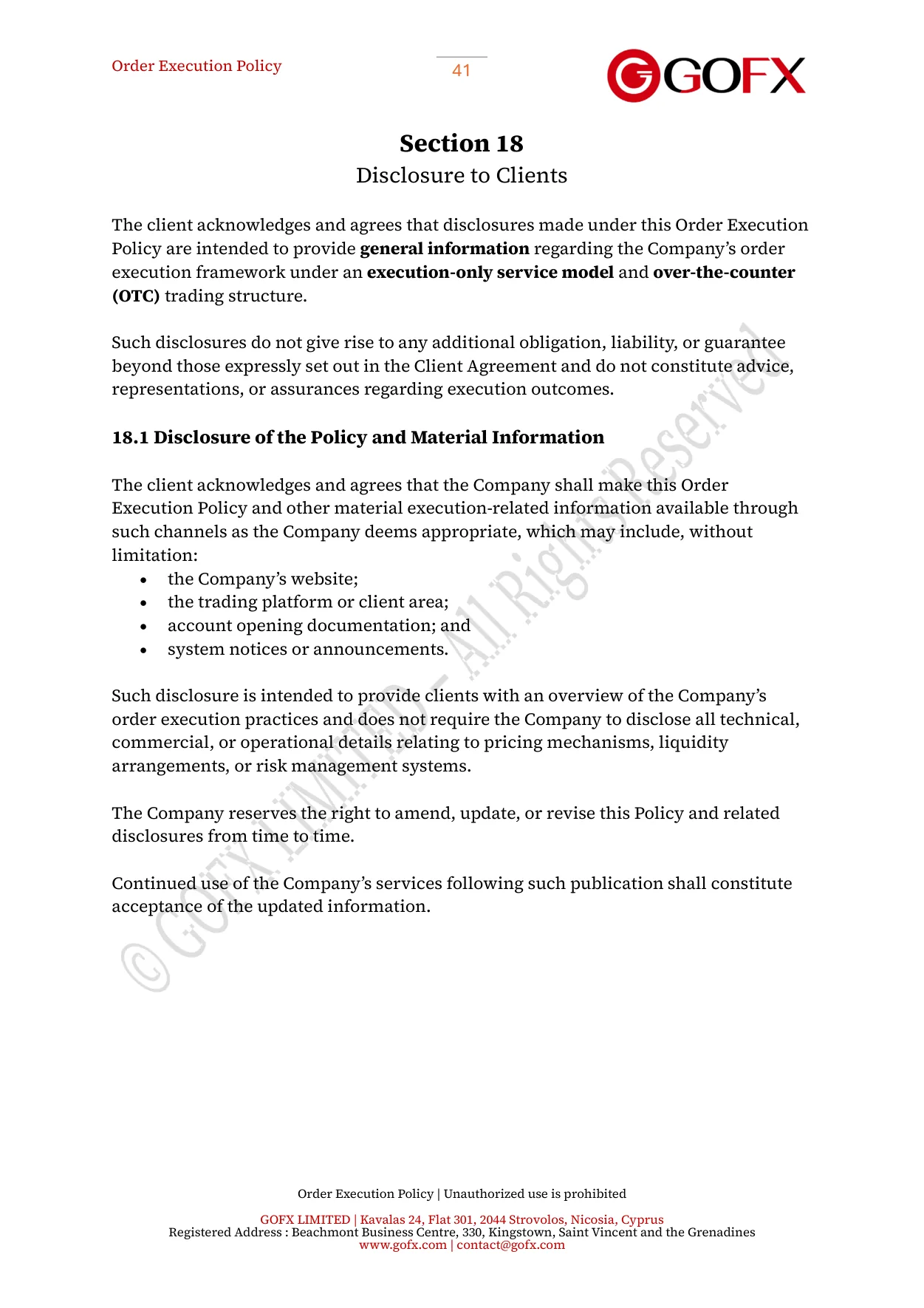 GOFX Order Execution Policy page 46