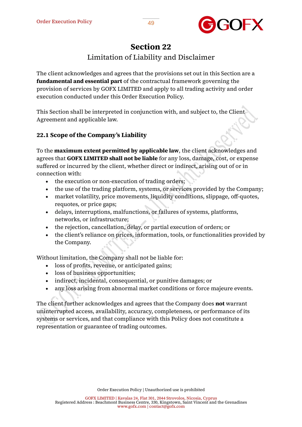 GOFX Order Execution Policy page 54