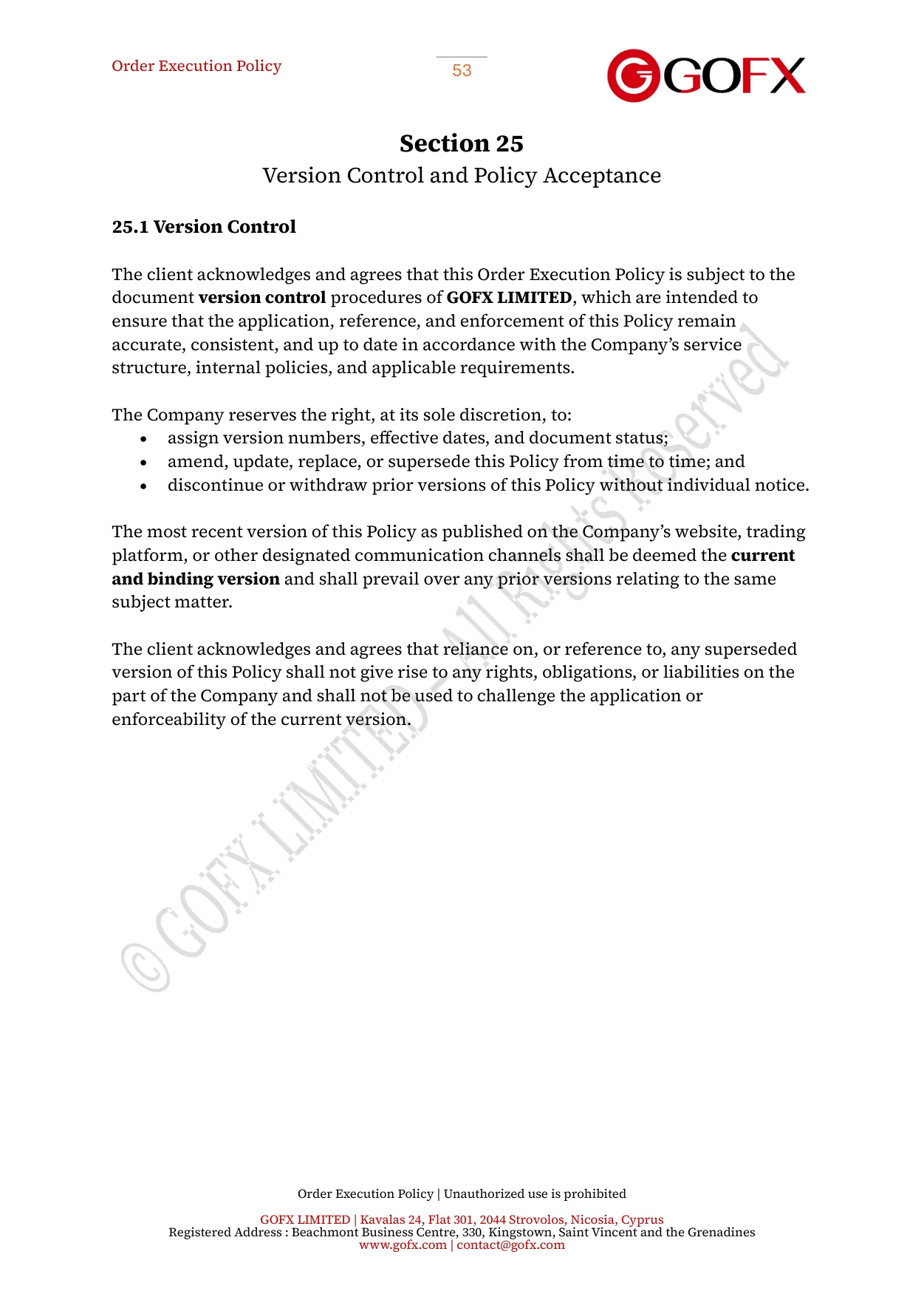 GOFX Order Execution Policy page 58